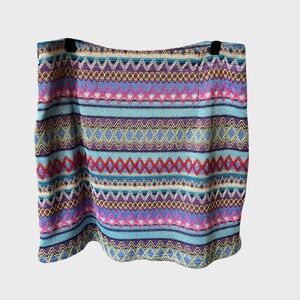 SSYS rose striped crochet Skort.